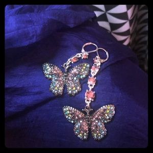 Betsey Johnson Butterfly earrings